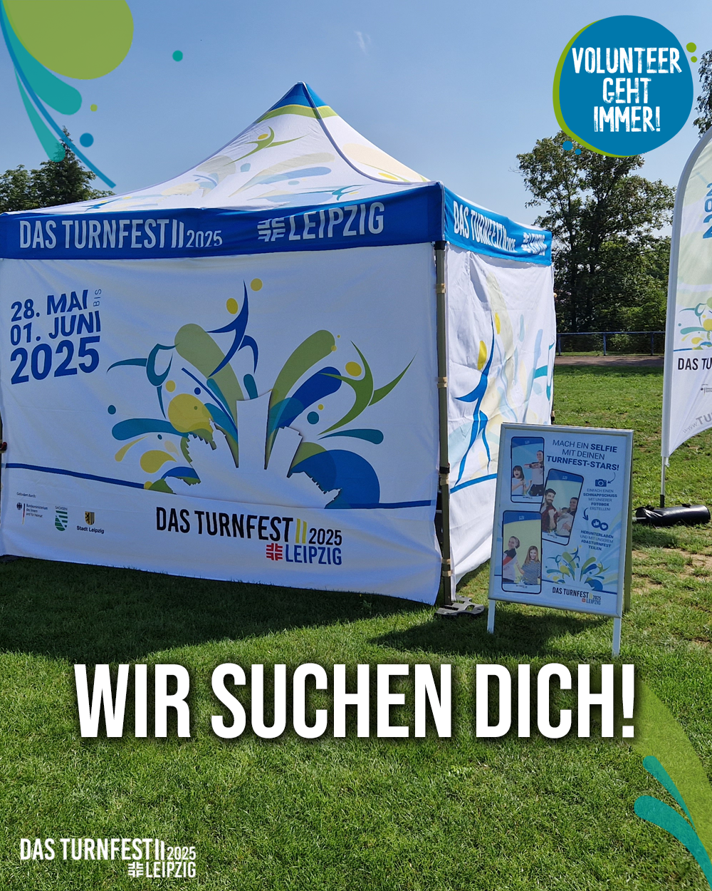 Volunteer-Werbung Turnfest 2025
